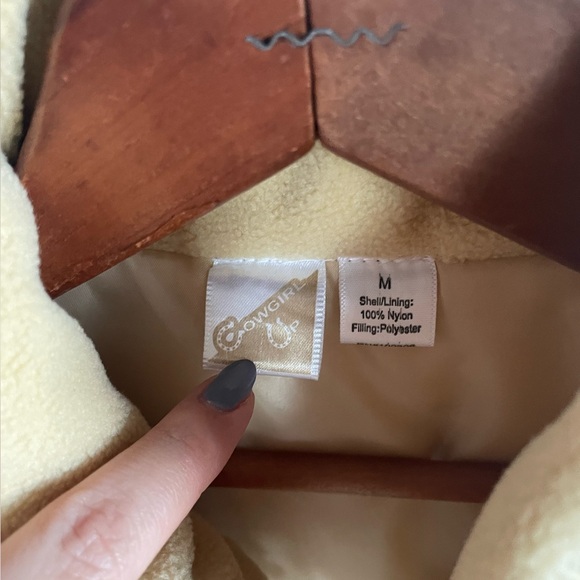 Unique Vintage Western Nylon Puffer Vest w/ Rhinestones & Sequins - Picture 4 of 4